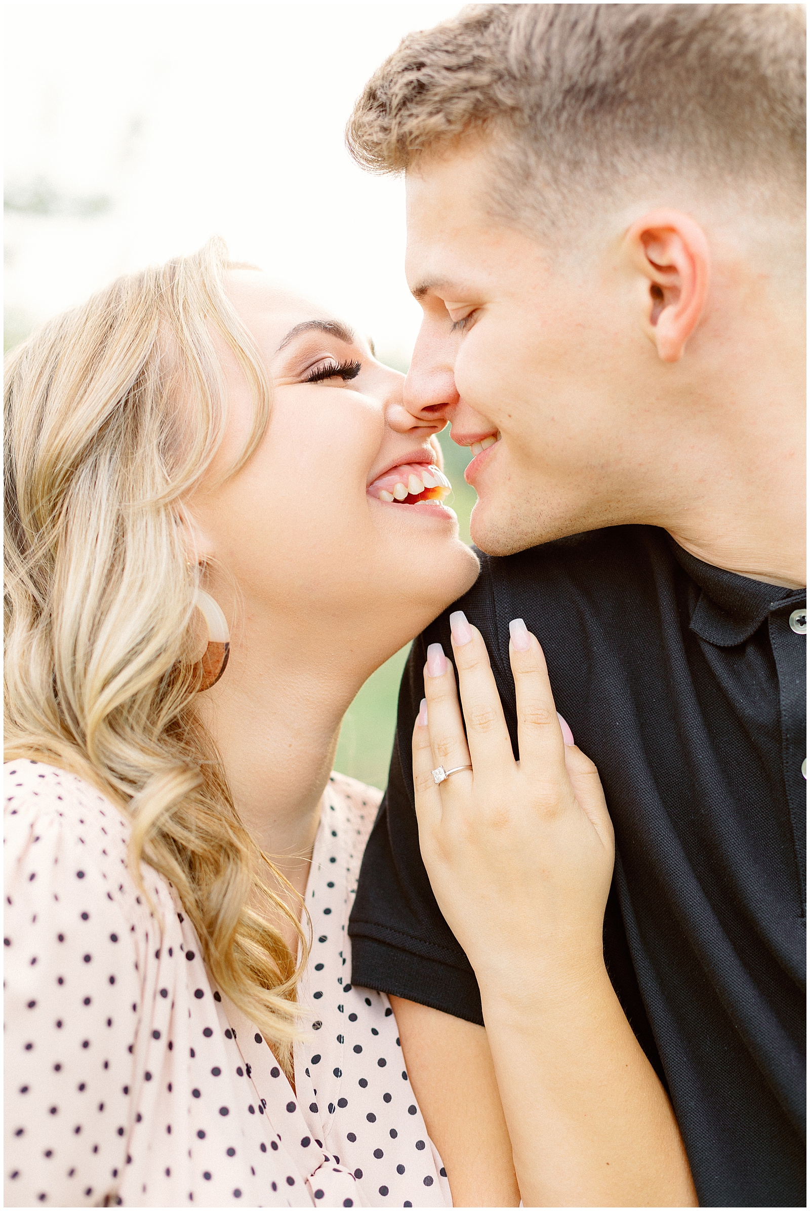 Romantic Summer Orchard Engagement Session in Boise Idaho