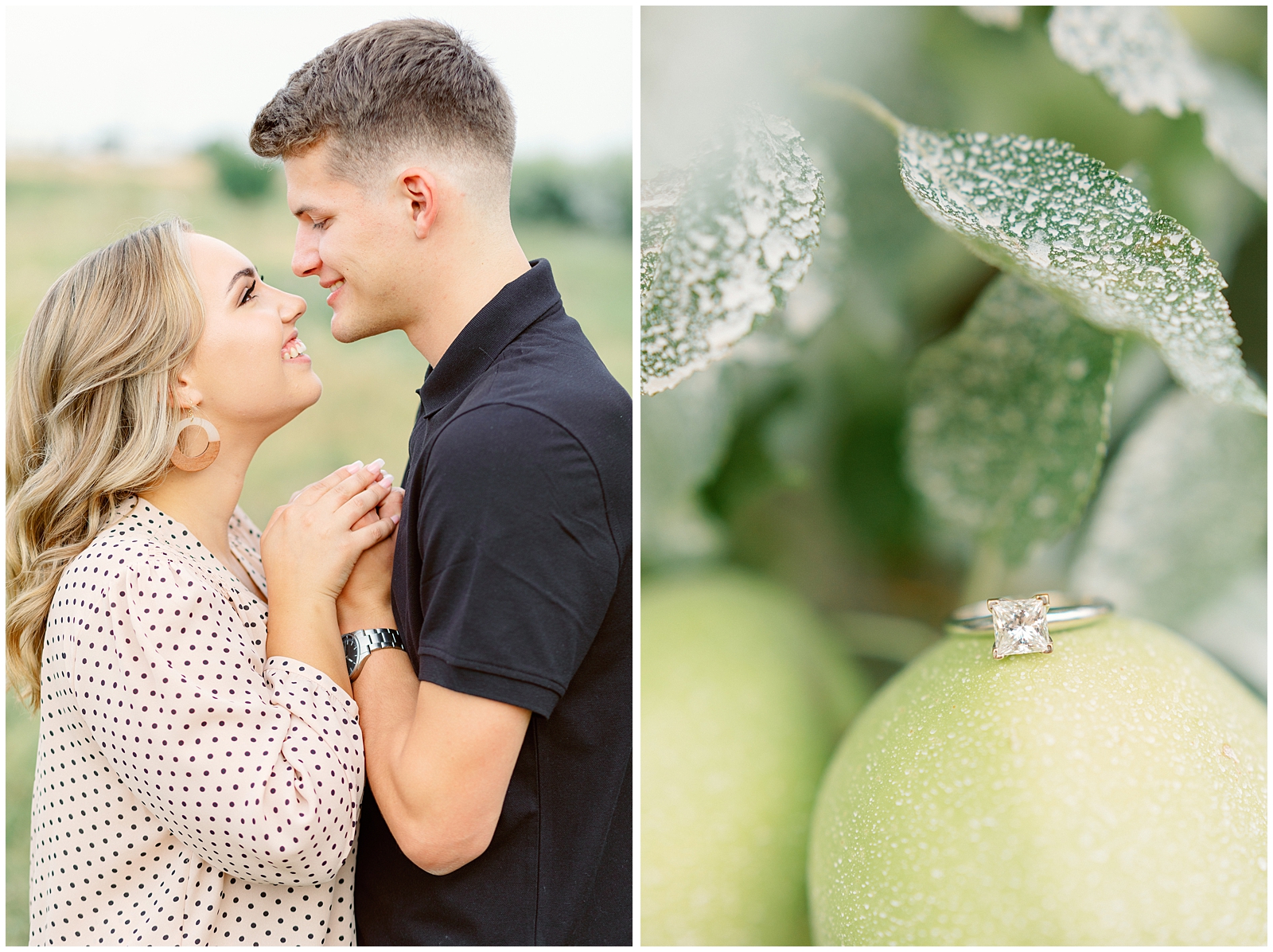 Dreamy Summer Orchard Engagement Session