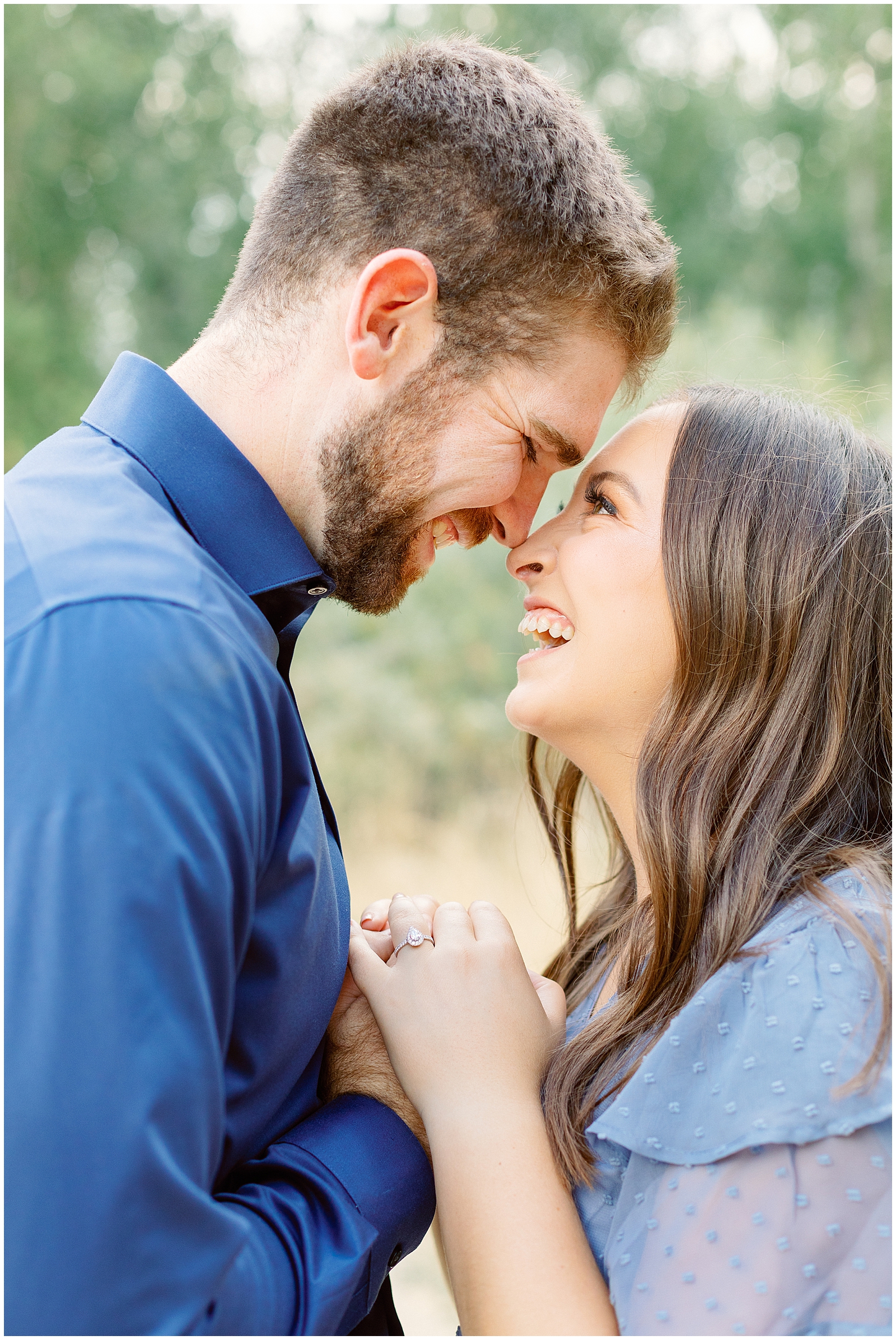 Romantic Summer Foothills Engagement Session in Boise Idaho