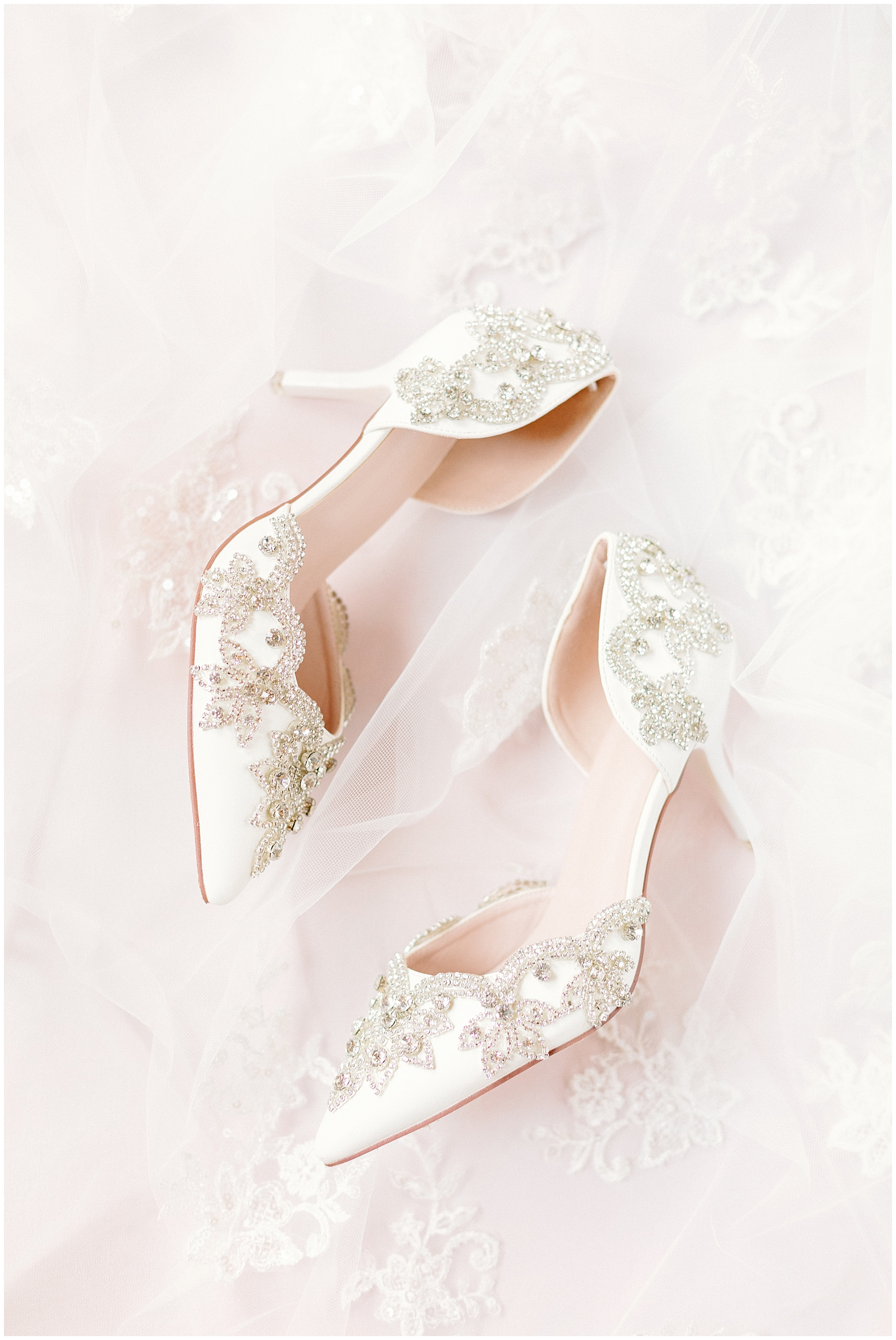 Whimsical Still Water Hollow Wedding Bridal Shoes