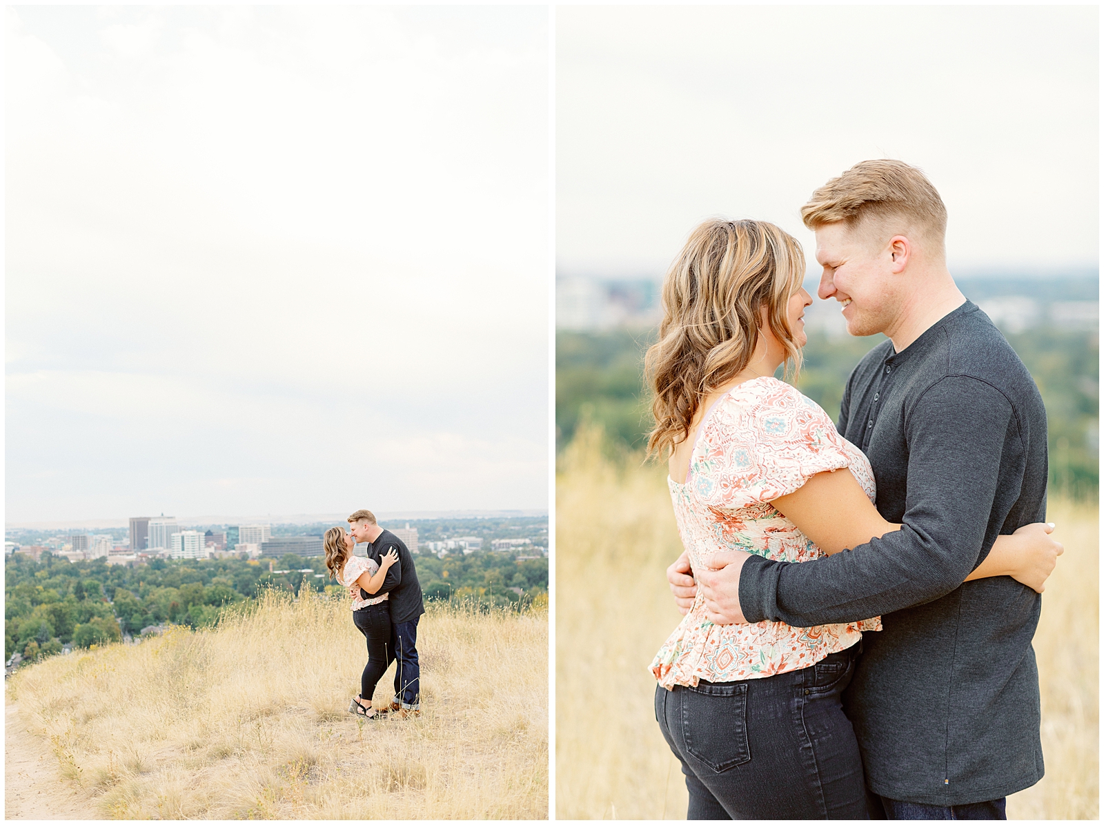 Fall Boise Foothills Engagement Session