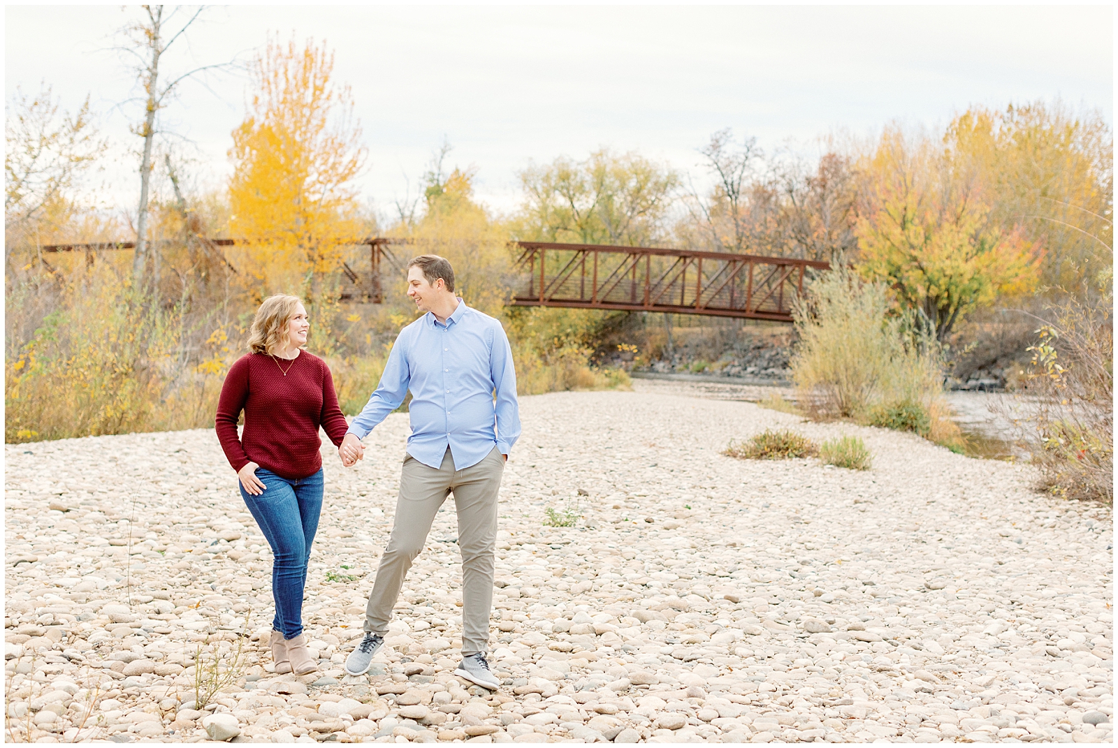 Fall Boise River Engagement Session