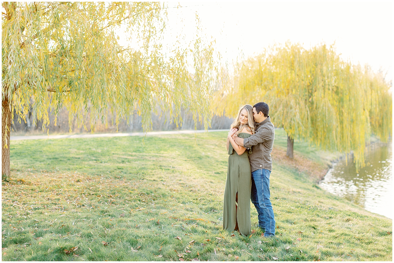 Riverside Fall Engagement Session