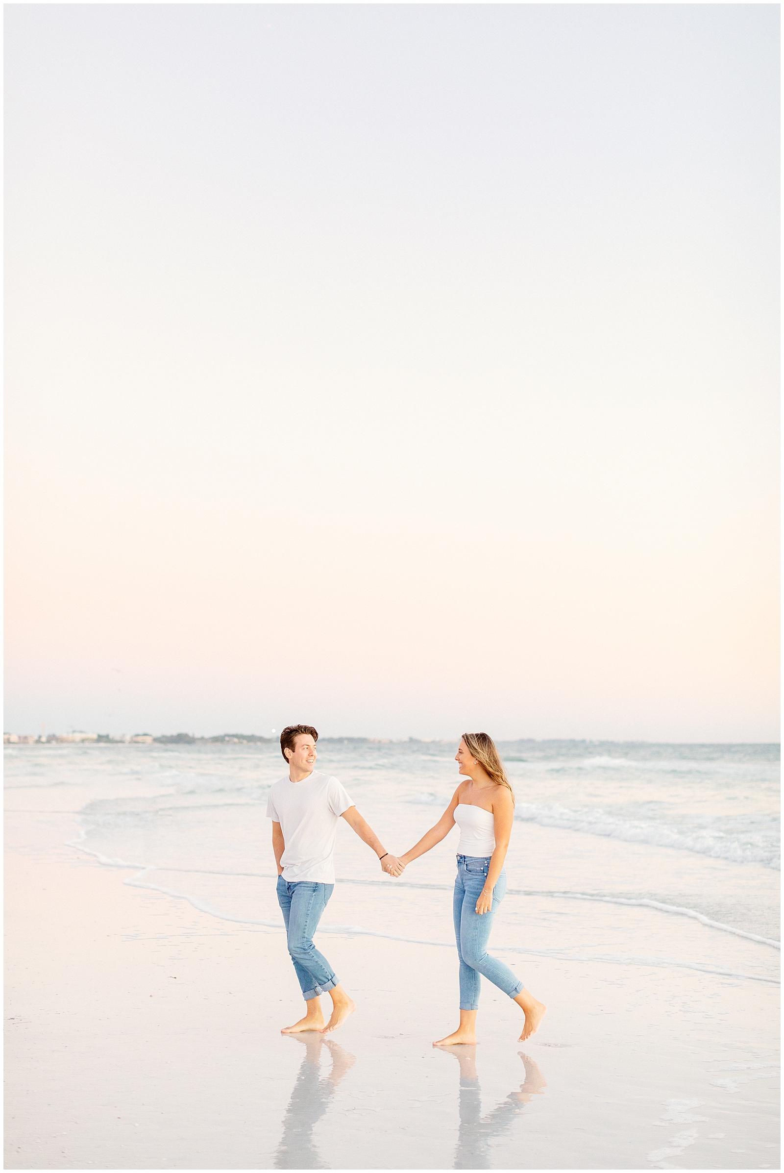 Siesta Key Florida Session Couple Engagement on the beach