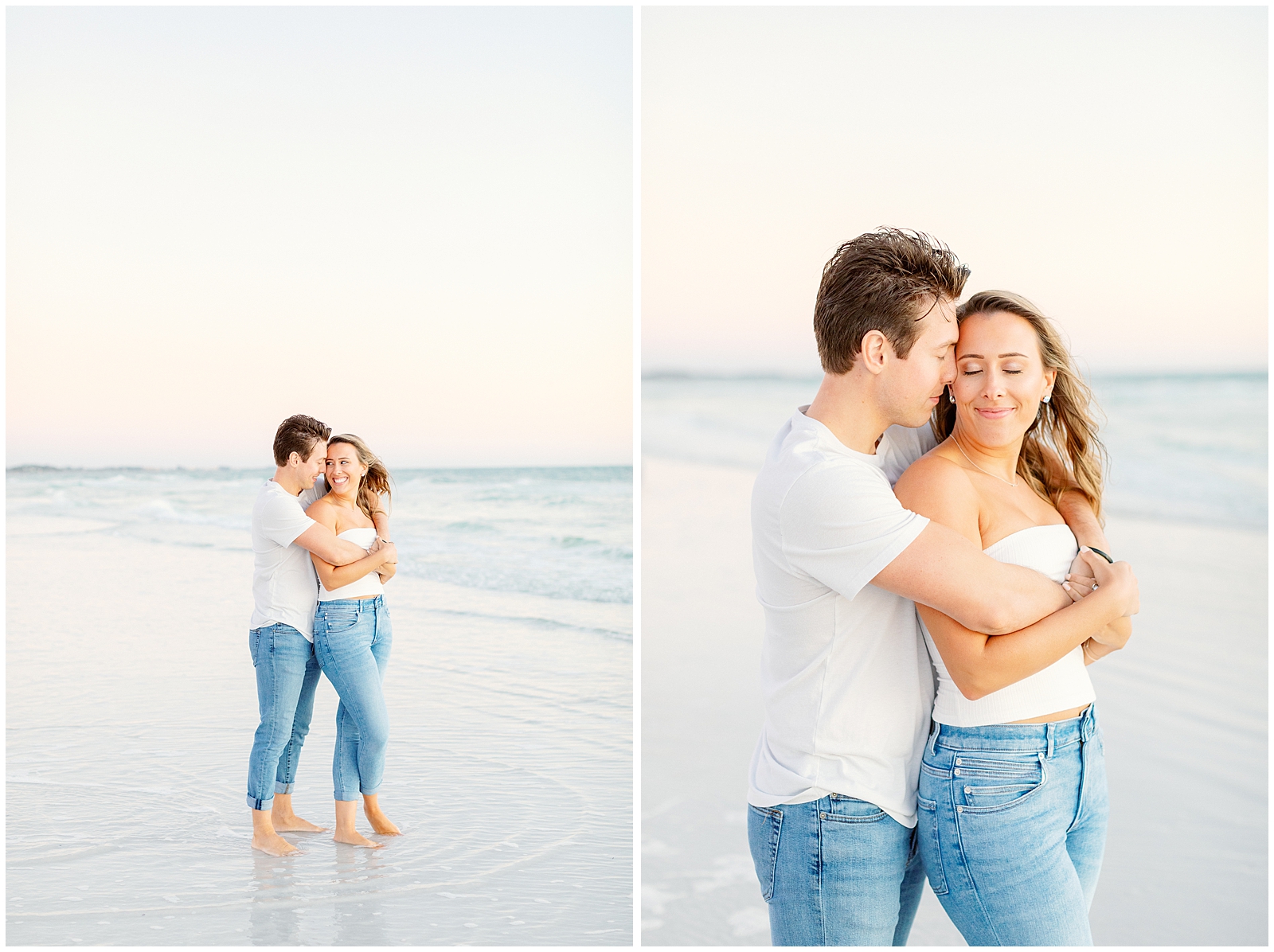 Siesta Key Florida Session Couple Engagement on the beach