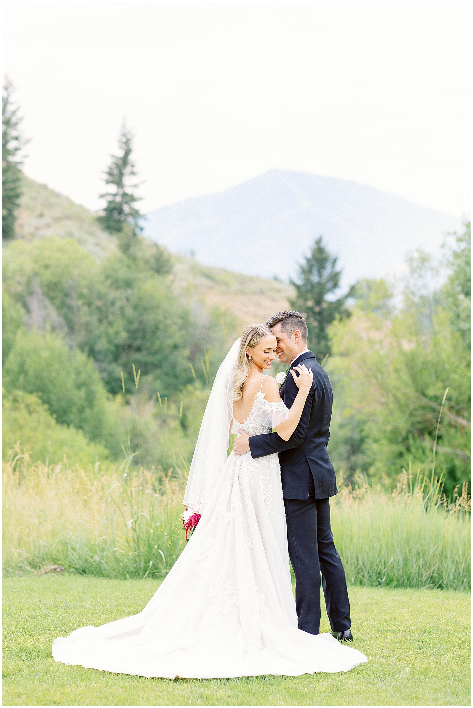 Trail Creek Cabin Wedding at Sun Valley Resort Bride and Groom