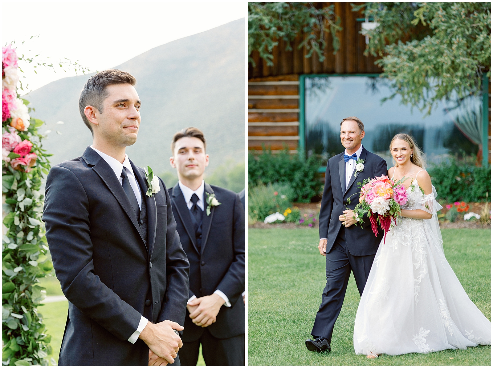 Trail Creek Cabin Wedding at Sun Valley Resort Emotional Ceremony