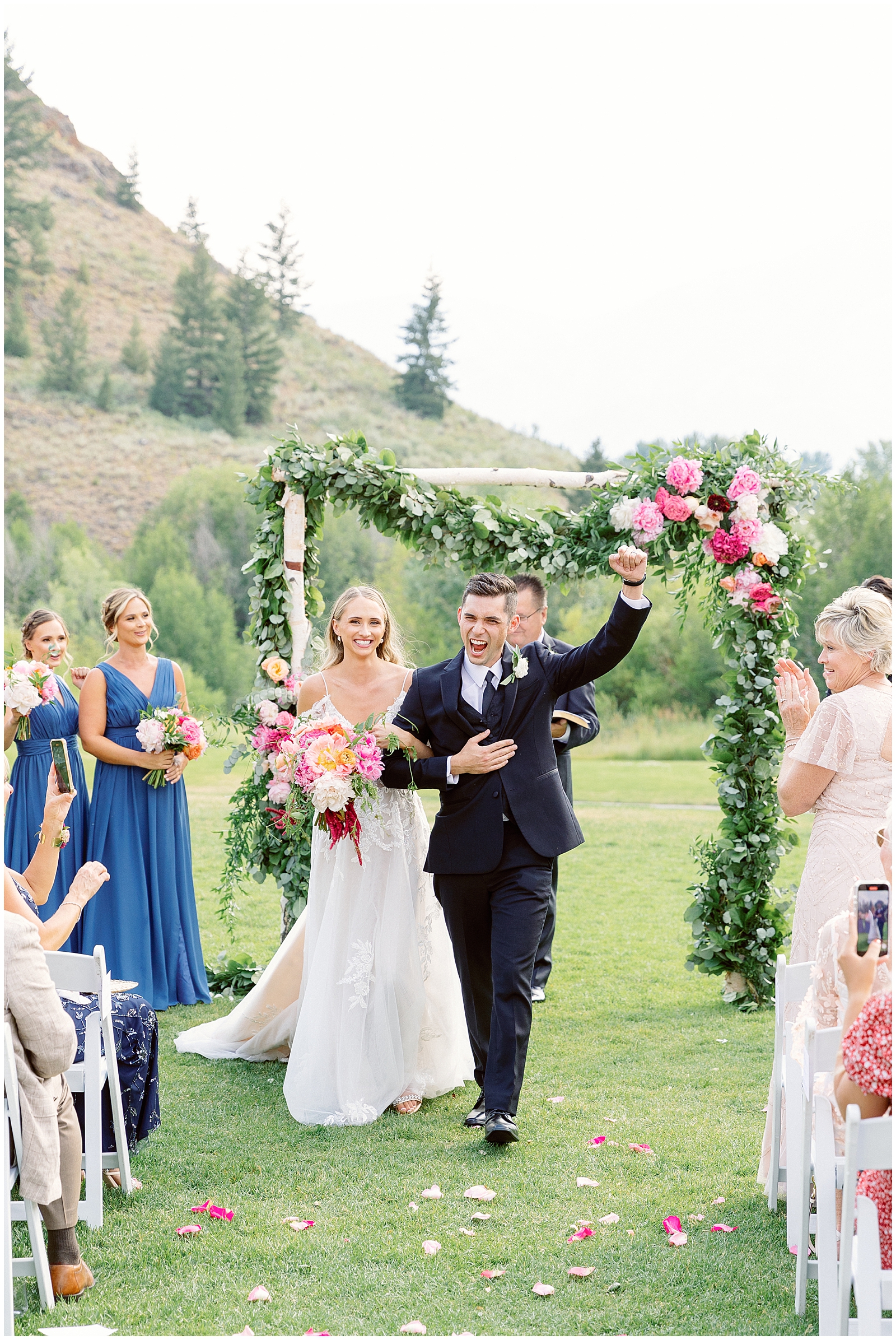 Trail Creek Cabin Wedding at Sun Valley Resort Just Married