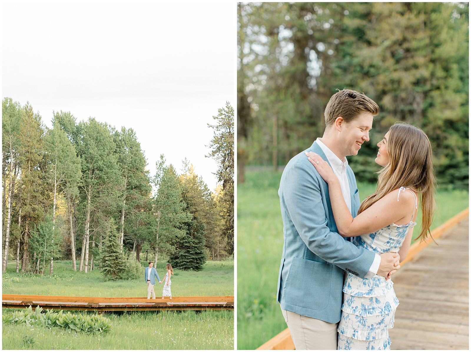 Dreamy McCall Idaho Engagement in the Woods