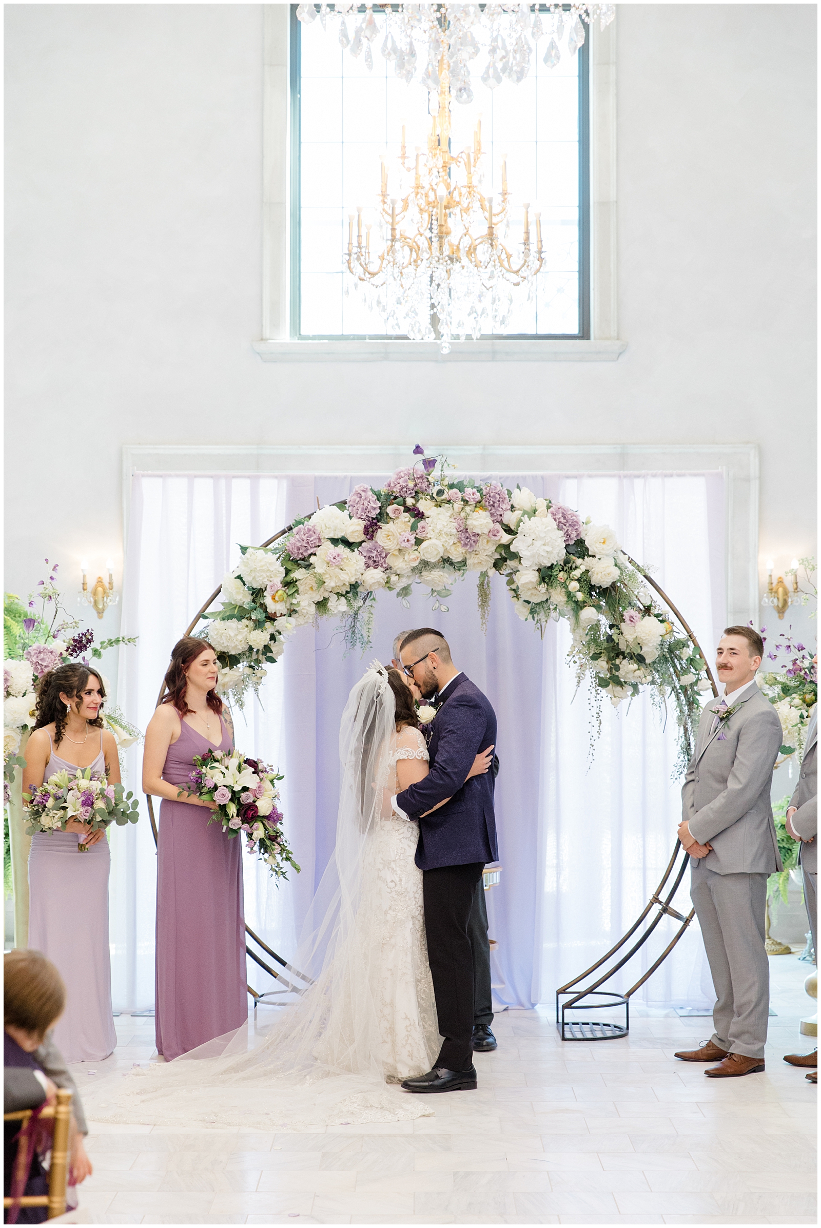 Spring Chateau des Fleurs Wedding in Eagle Idaho Ceremony