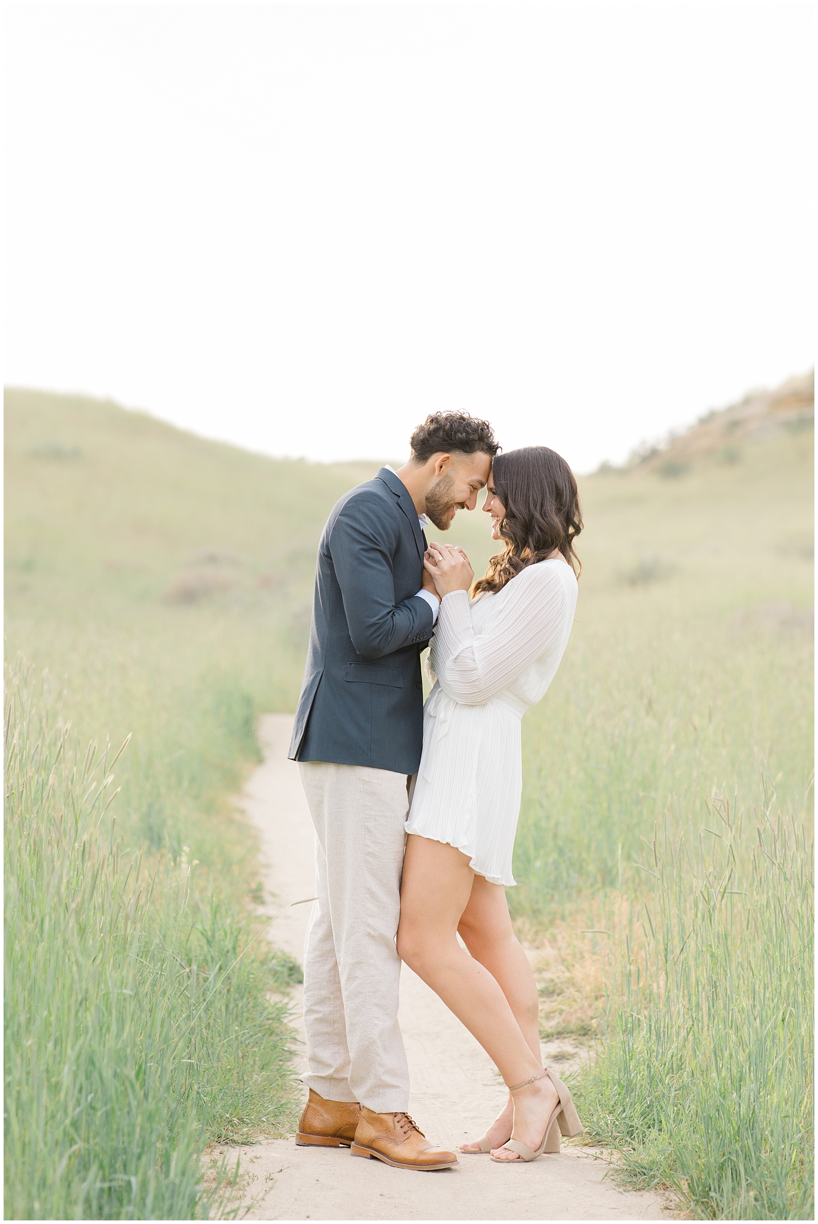 Spring Foothills Engagement in Boise Idaho