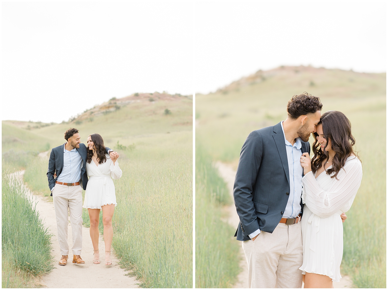 Spring Foothills Engagement Session Boise Military Reserve