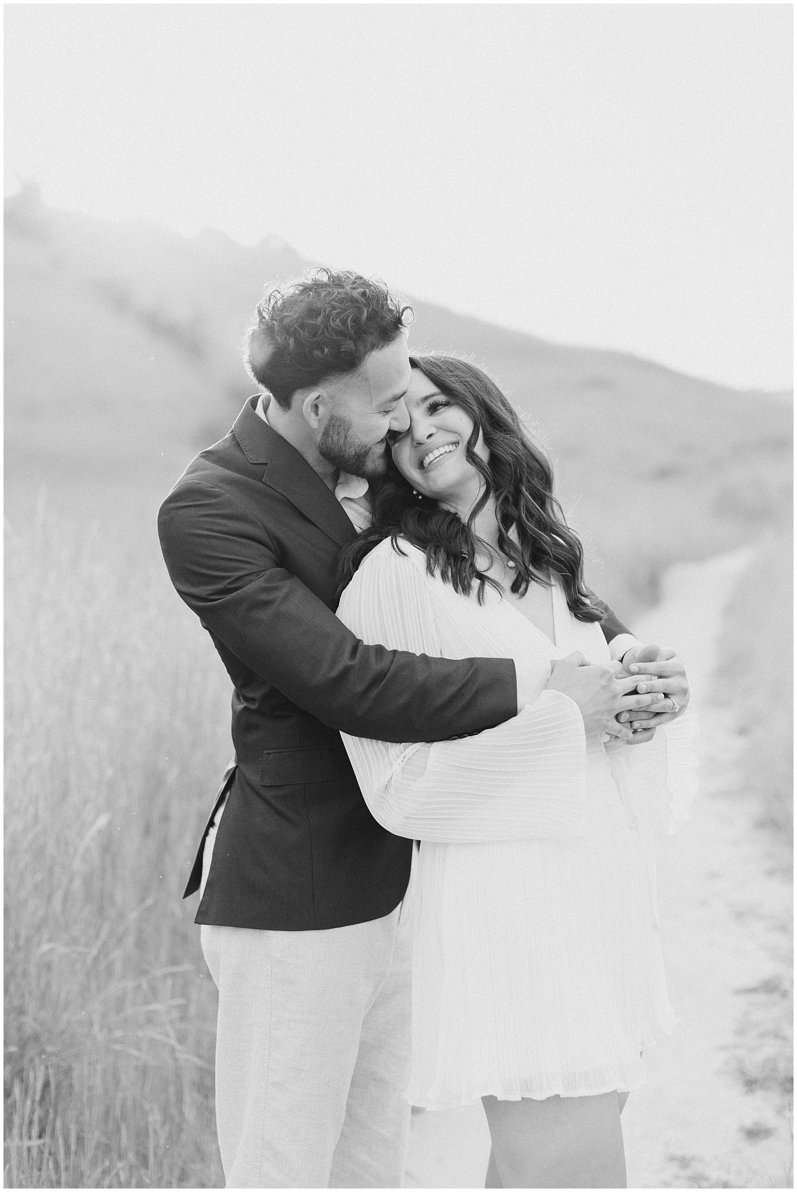 Spring Foothills Engagement Session Boise Military Reserve