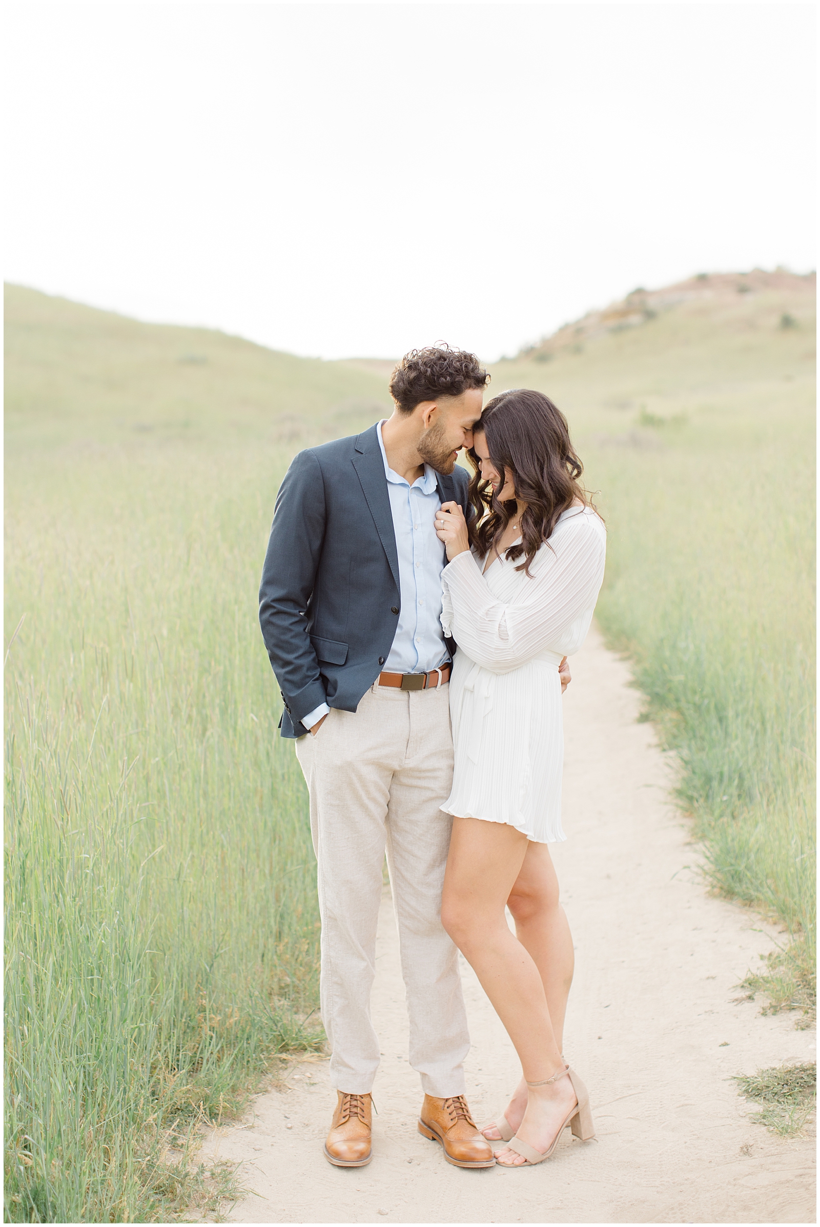 Spring Foothills Engagement Session Boise Military Reserve