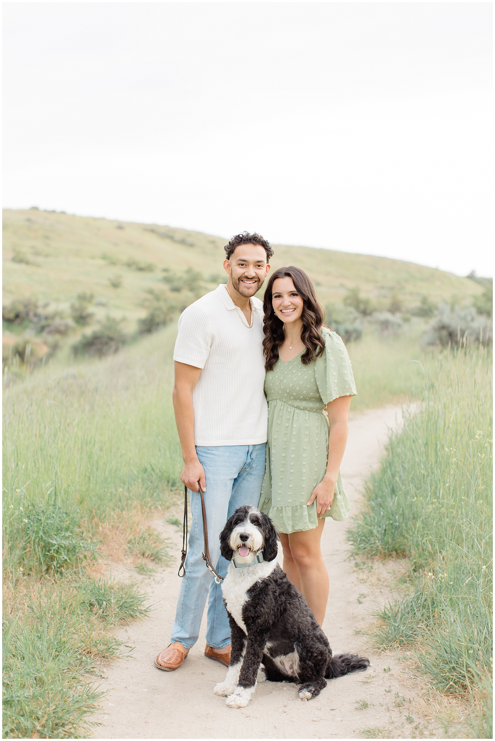 Spring Foothills Engagement Session Boise Military Reserve