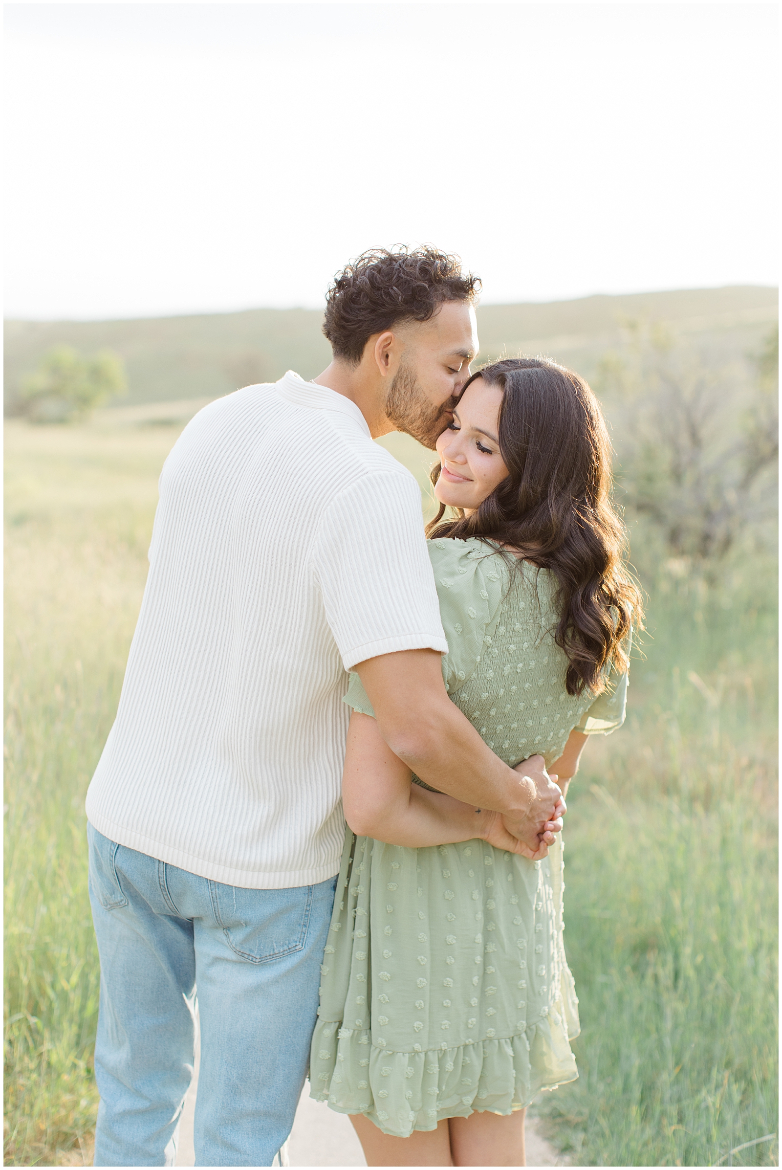 Spring Foothills Engagement Session Boise Military Reserve