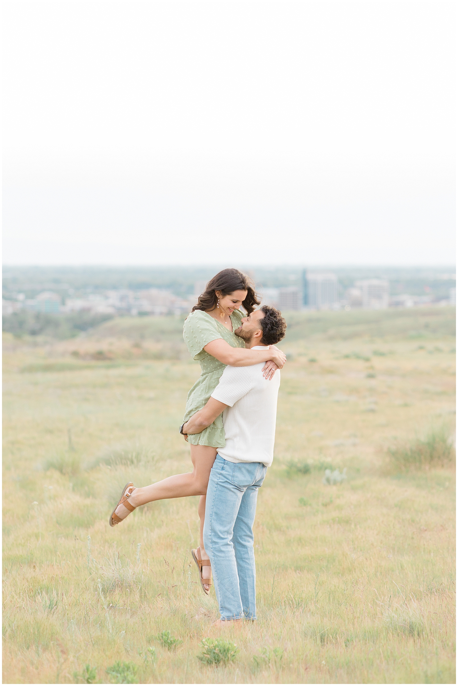 Spring Foothills Engagement Session in Boise Idaho