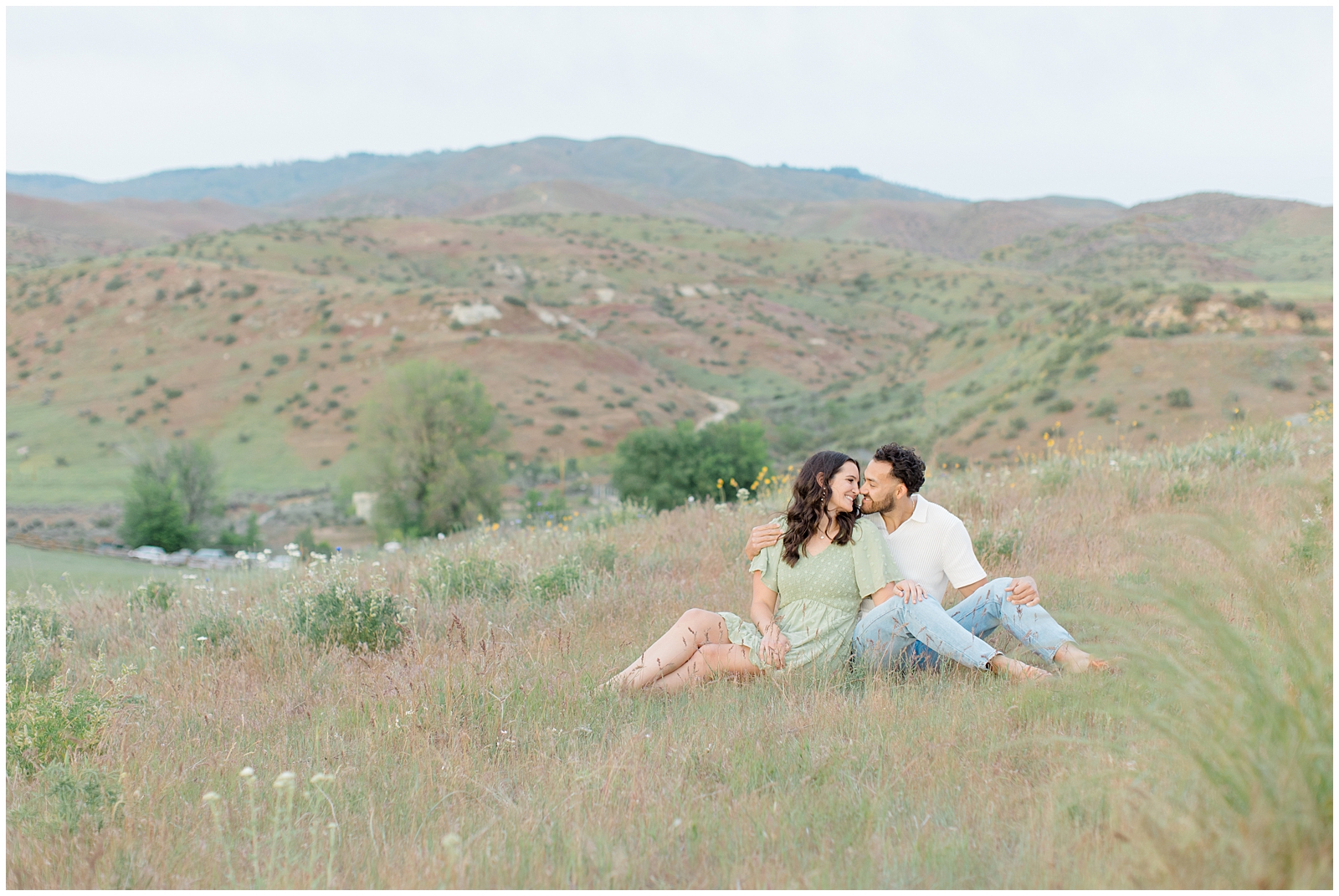 Spring Foothills Engagement Session in Boise Idaho