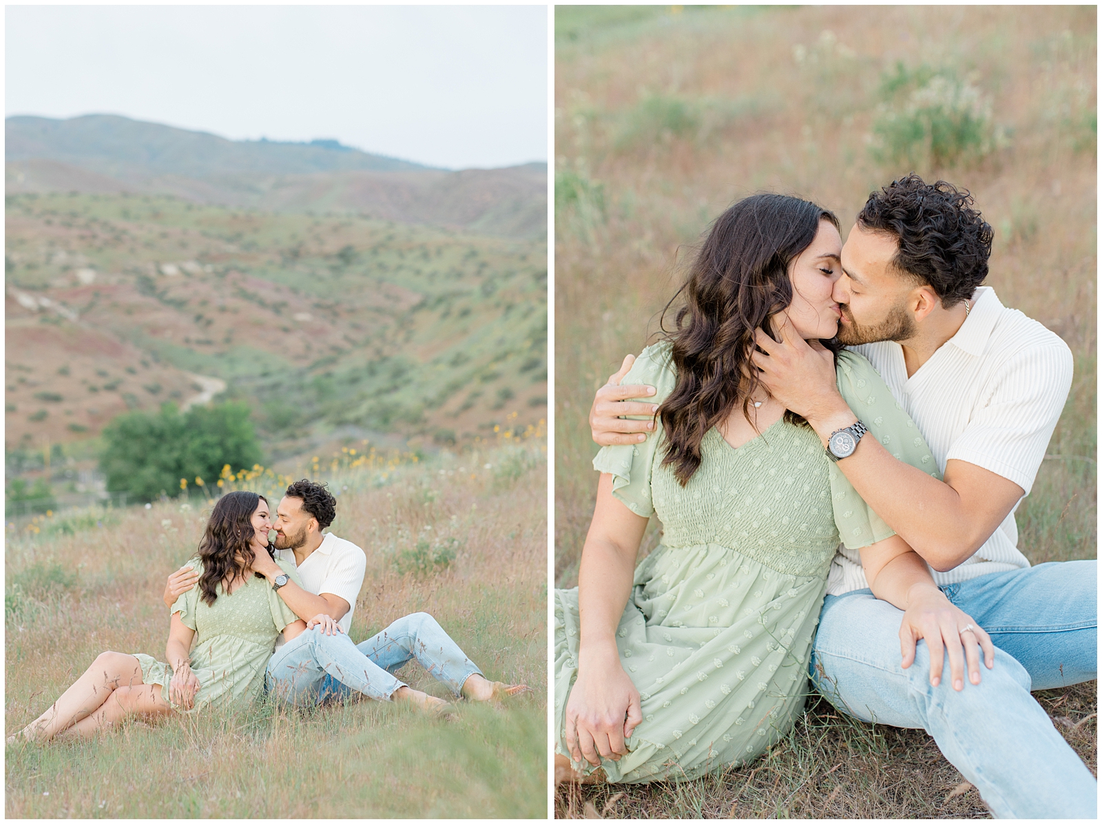 Spring Foothills Engagement Session in Boise Idaho